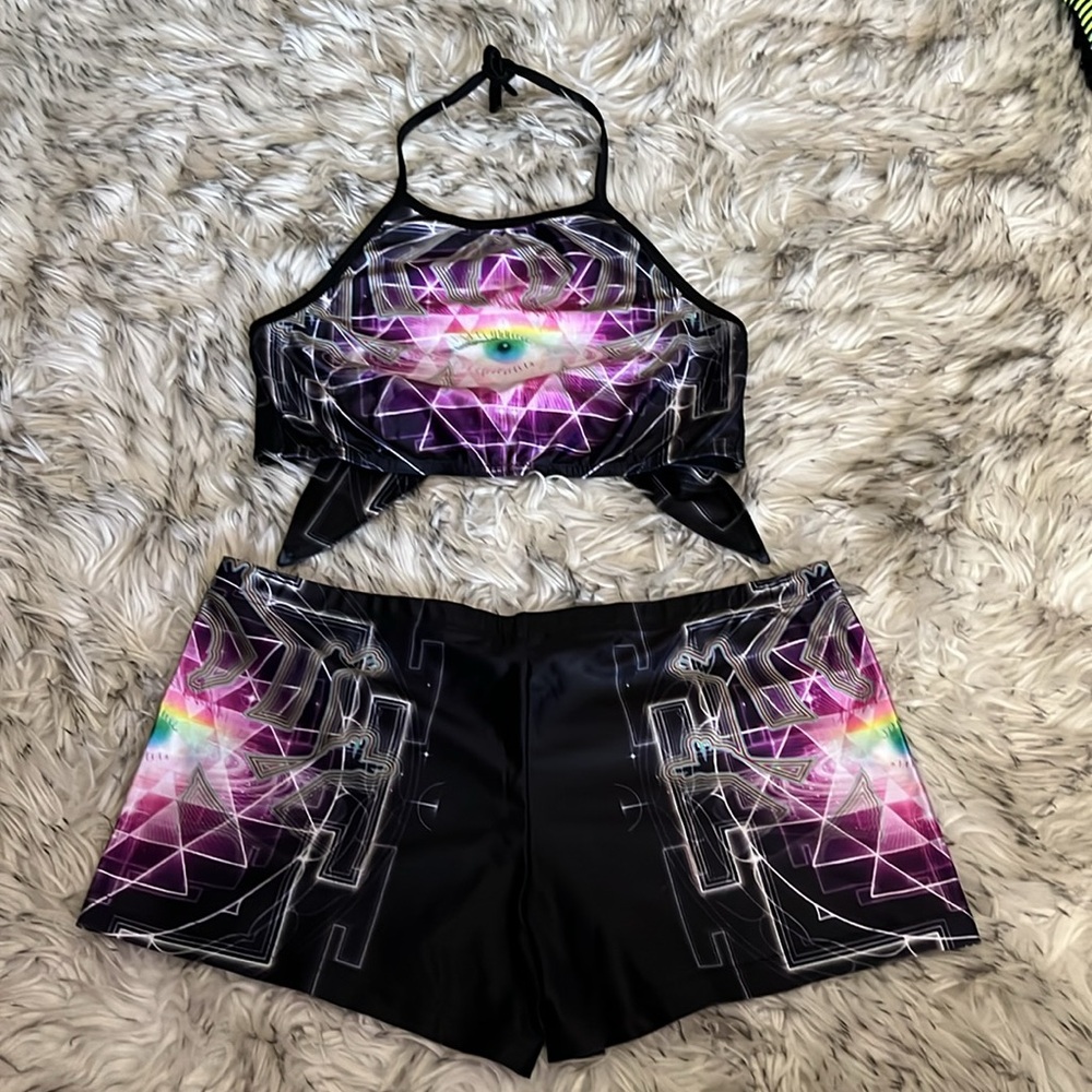 The Headspace, halter top and BOOty shorts set